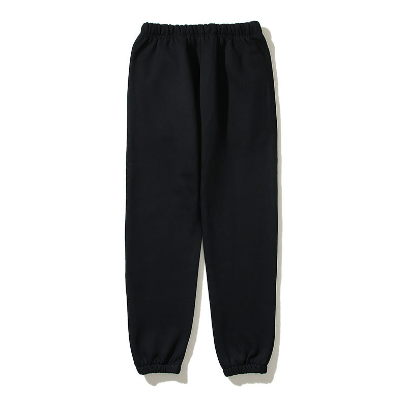 Kanye West Sunday Service Pant Fog Double Line Loose Casual 1977 Flocking Ankle-Tied Fleece-Lined