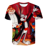 Bugs Bunny Shirt Men's Cartoon Animation Printed T-shirt