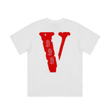 Fighting Demons Vlone T Shirt Loose 999 Large V Half Sleeve Shirt