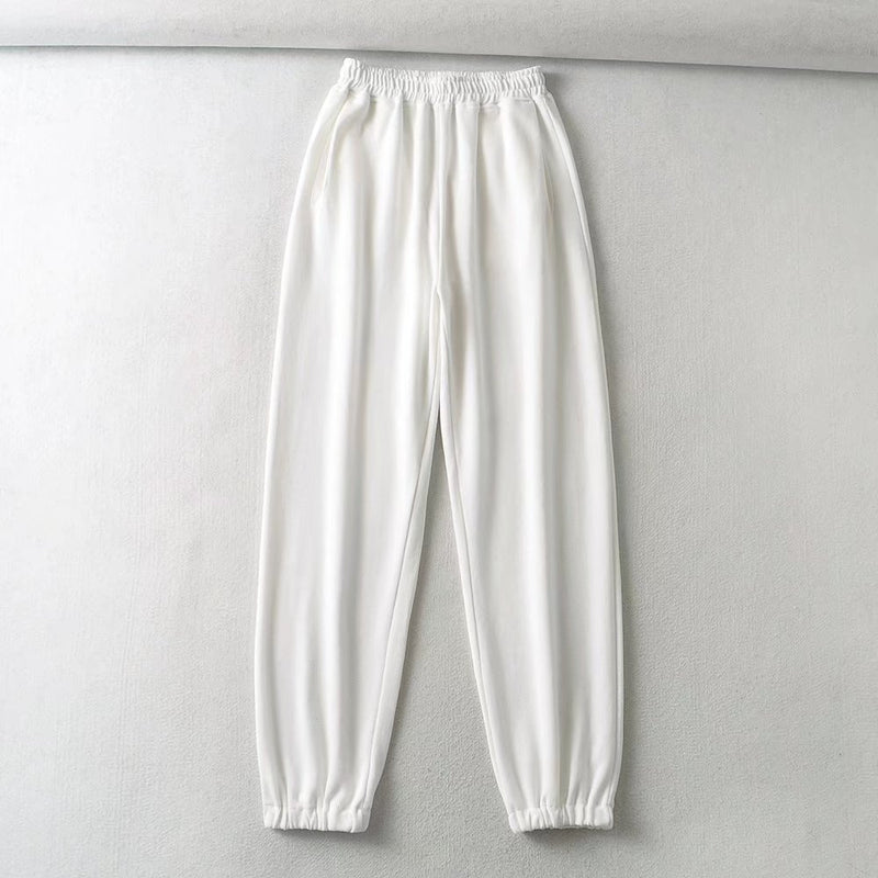 Women Fall Fall Fall Fall Six Colors Drawstring Jogger Pants High Waist Workout Pants Sweatpants