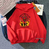 Stranger Things Hellfire Club Hoodie Stranger Things Printed Hoodie Fleece Padded Coat