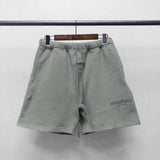 Fog Fear of God Essentials Shorts Double-Line Velvet Shorts Reflective Drawstring Shorts