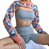 Music Festivals Rave Outfits Girls Tops Summer Women's Fashion Printed Slim Fit