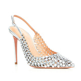 Nude Block Heel Peep Toe Stiletto Heel High Heel Sandals