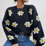 Preppy Aesthetic Sweater Autumn and Winter Sweater Women's Short Knitted Jacket Loose