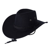 Cowboy Hats Suede Sun Hat Men's Riding Hat Big Brim Cowboy Hat