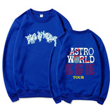 Travis Scott Astroworld Hoodie Sweater Fashion Men's and Women's round Neck Sports