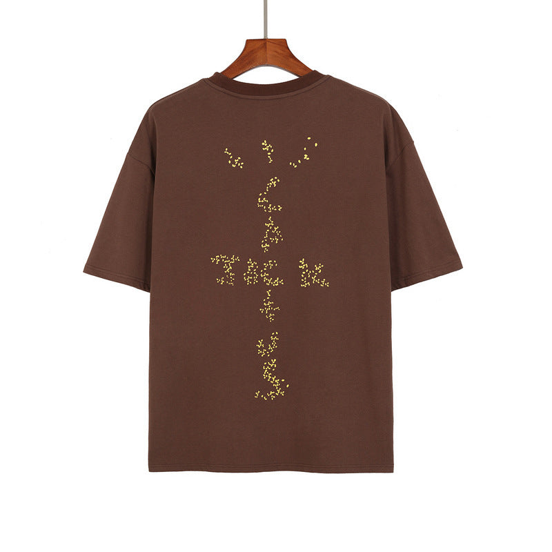 Cactus Jack McDonalds Shirt Summer Printed Men's and Women's Short-Sleeved T-shirt