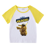 Children Pokemon Pikachu T Shirt Summer Clothing Short Sleeve T-shirt Leisure Sports