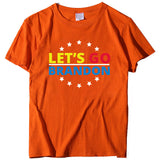 Let's Go Brandon T Shirt Printed Short-Sleeved T-shirt Women's Loose Cotton Top