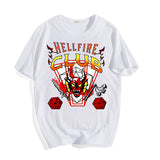 Stranger Things Hellfire Club T Shirt T-shirt Printed T-shirt Men Summer Loose Short Sleeves