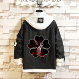 Comic Denim Jacket Men's and Women's Spring and Autumn Large Size Casual