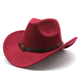 Cowboy Hats Denim Hat Woolen Bowler Hat for Women