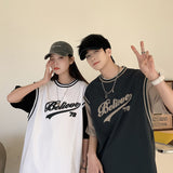 Baggy Baseball Jersey Baseball Short-Sleeved T-shirt Men's Summer