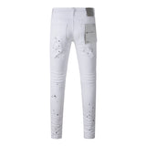 Purple Brand Jeans White Paint Worn Jeans