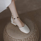 Nude Strappy Block Heels