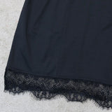 Nina Parker Black Dress Lace Hem Dress