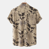 Men Hawaii Shirts Men's Casual Short Sleeve Shirt