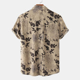 Men Hawaii Shirts Men's Casual Short Sleeve Shirt
