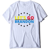 Let's Go Brandon T Shirt Printed Short-Sleeved T-shirt Women's Loose Cotton Top