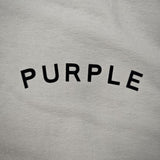 Purple Brand T Shirts Casual Short Sleeve Loose round Neck Letter White T-shirt