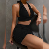 Hot Women In Tight Dresses Women'S Clothing V-Neck Skirt With Shoulder Straps