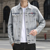 Paisley Denim Jacket Spring Men's Denim Coat Casual Jacket