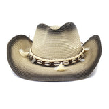 Straw Cowboy Hats Spring and Summer Men's and Women's Sun Protection Sun Hat