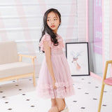 Girl Dress Summer Sleeveless Lacy Lotus Leaf Lace Dress