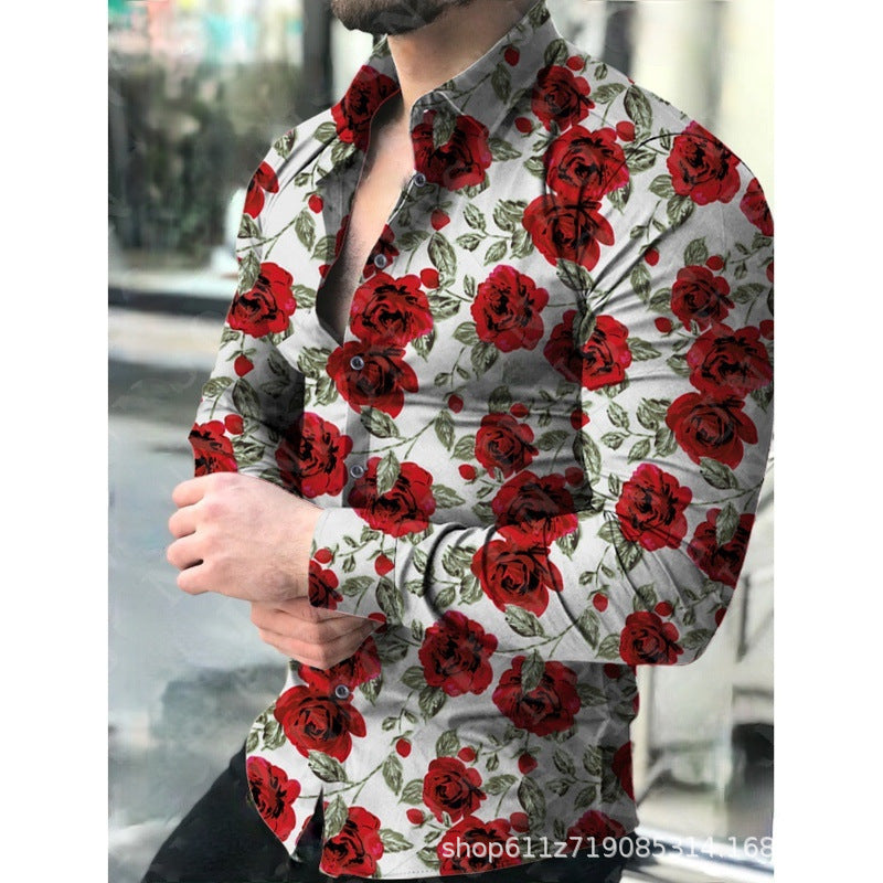 Men Beach T Shirts Summer Men's Casual Long Sleeve