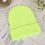 Men Winter Hats Solid Color Women's Autumn and Winter Hat