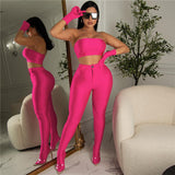 Music Festivals Rave Outfits Girls Tops Summer Women's Fashion Straight Casual Trousers