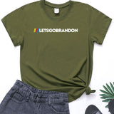Let's Go Brandon T Shirt Letter Print Short-Sleeve T-shirt Bottoming Shirt