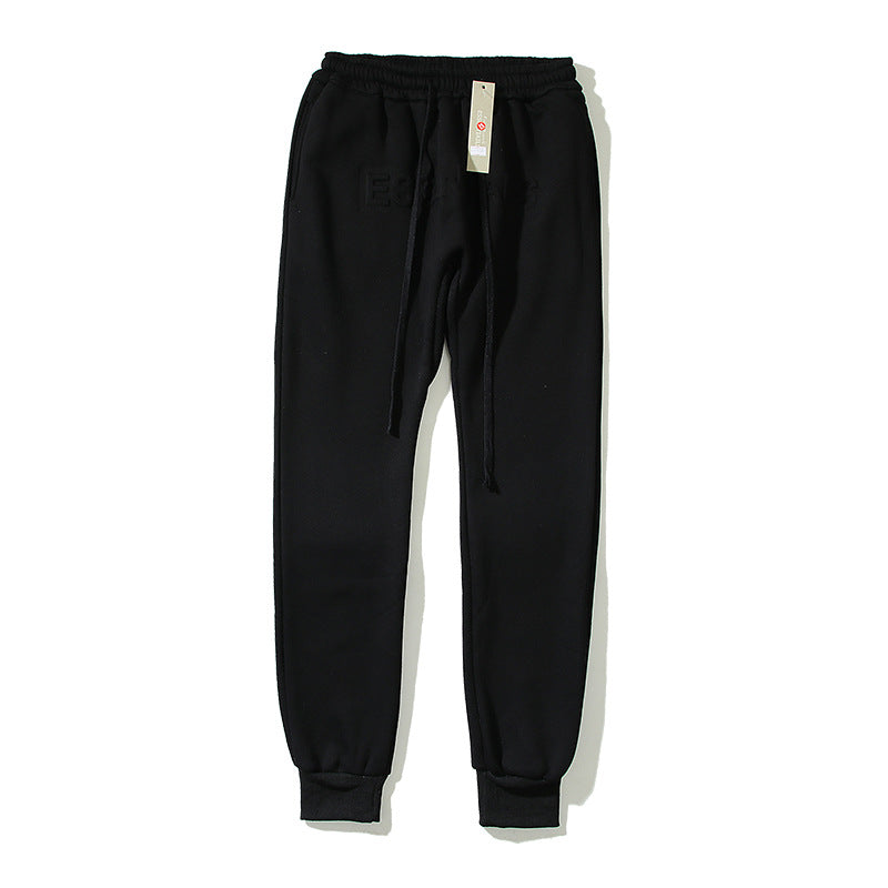 Kanye West Sunday Service Pant Fog Embossed Embossed Double Line Leisure Velvet Sweatpants