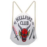 Stranger Things Hellfire Club Handbag Drawstring Pocket Shoulder Drawstring Backpack Bag