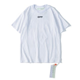 Summer off Ow Back Printed Short Sleeve T-shirt t shirt