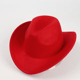 Cowboy Hats Vintage Denim Hat Autumn and Winter Woolen Fedora Hat Felt Cap Men's Women's Dress Hat