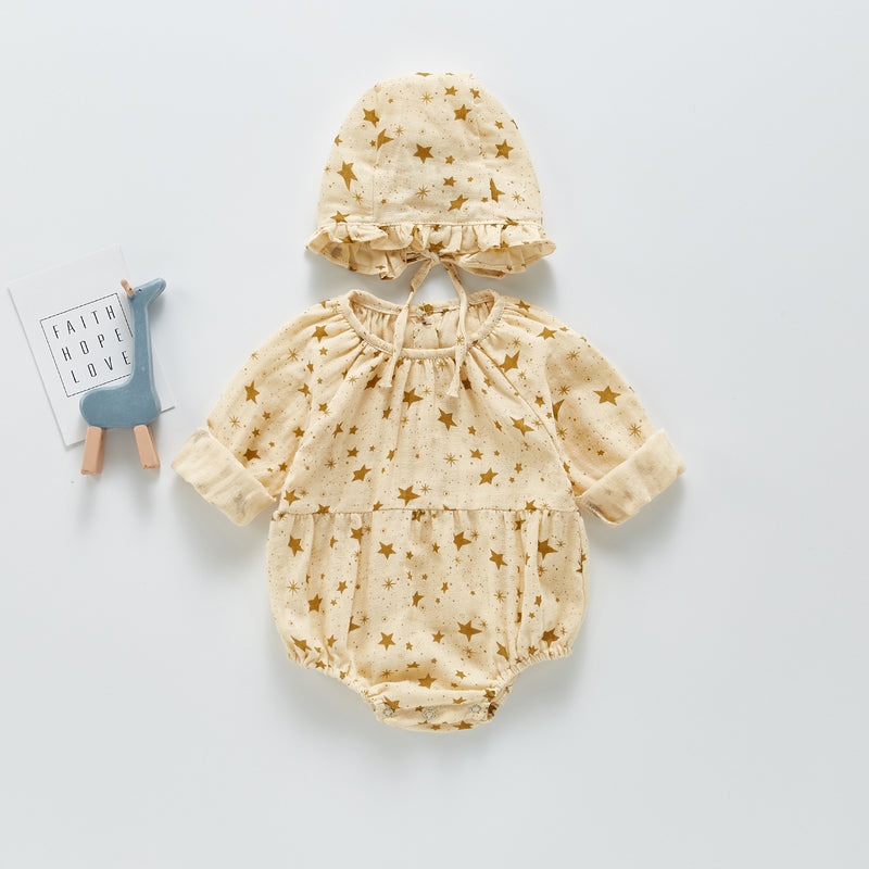 Spring Rompers Printed Jumpsuit Romper Outwear