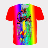 Homer Simpson Shirt Summer Casual Short Sleeve Loose Crew Neck T-shirt