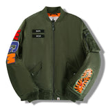 Bape Military Jacket Baseball Uniform Jacket Letters Men'S Casual Jacket