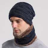 Men Winter Hats Winter Hat Sleeve Cap Autumn Men Knitted Hat