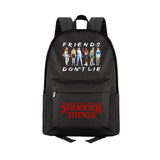 Stranger Things Backpack Large Capacity Fashion Canvas Backpack Student Schoolbag