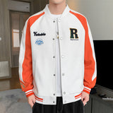 Varsity Jacket Vintage Baseball Jacket Men's Autumn and Winter Letters Printed All-Matching Texture Towel Embroidery Jacket