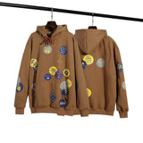 Cactus Flea Market Hoodie Autumn and Winter Printing Fleece Lined Hooded Loose Sweater