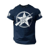 Tactics Style T Shirt for Men Men's round Neck Printed Style Short Sleeve T-shirt