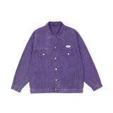 Men Denim Coat Jean Jackets Washed Do the Old Cowboy Coat Men Harajuku Style Loose Lapels Denim Clothes Jacket