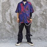 Man Fall Outfits Cargo Pants Ribbon Leggings Straight Casual Pants Men's Micro Flared Trousers