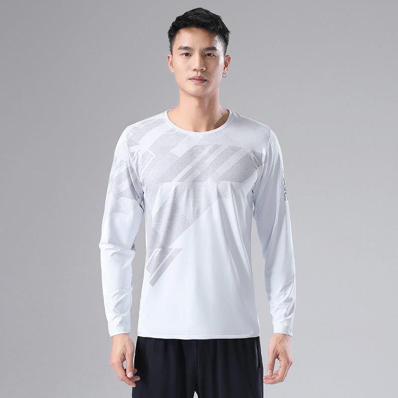 Sweat Wicking Shirt Men's Sports Long-Sleeved T-shirt Shang Men