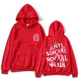 Anti Social Club Hoodie Printed Hoodie Fashion