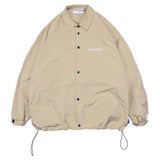 Beige Varsity Jacket Letter Printing Jacket Trench Coat Men Autumn Loose Lapels Overalls